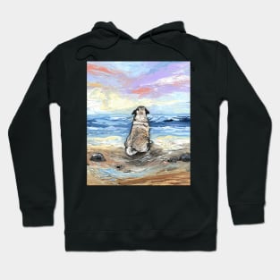 Beach Days - Pug Hoodie